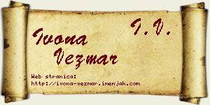 Ivona Vezmar vizit kartica